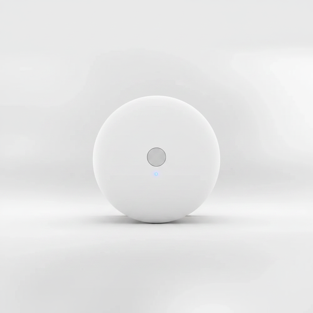 Nexdom Sensor de Temperatura e Humidade SONOFF SNZB-02P – Vista frontal fundo neutro premium