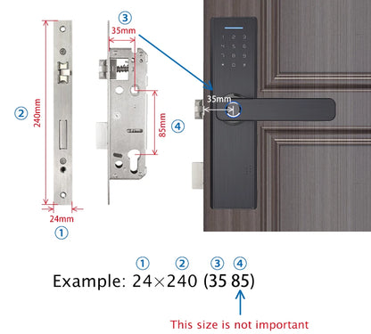 X5 Tuya Zigbee fechadura eletronico digital waterpoof Door lock Biometric Fingerprint Replaceable direction Smart  door lock