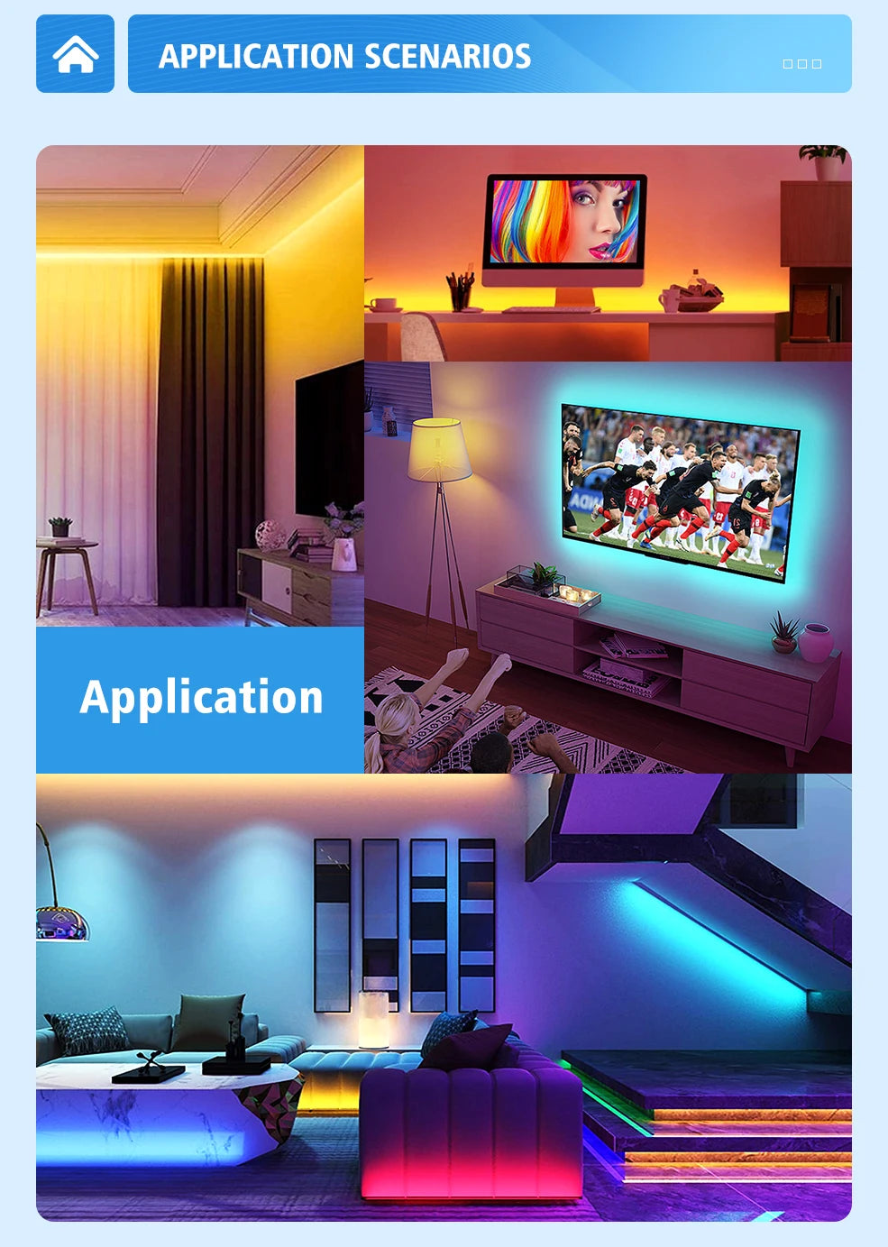 Nexdom™ Smart LED Strip – Fita LED RGB Zigbee/WiFi 5–20M