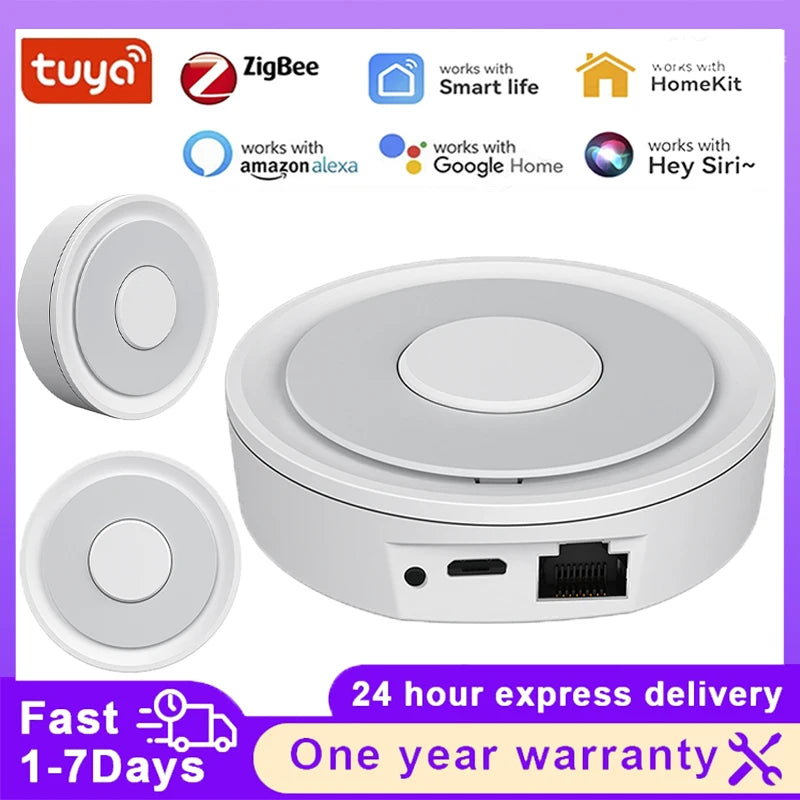 Tuya Smart Life ZigBee Smart Wireless/Wired Gateway Hub Home Smart Bridge Remote Linkage Devices WiFi Central Control Host