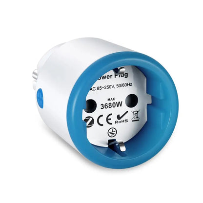 Haozee Smart Zigbee Plug Socket 3680W 16A Power Energy Monitoring Timer Switch EU Outlet Home Assistant Zigbee2mqtt