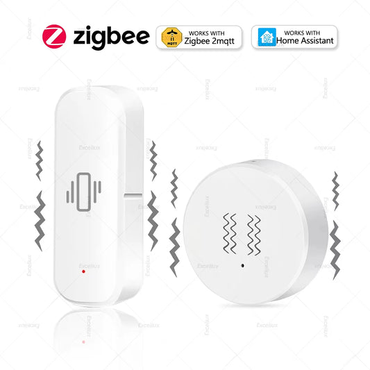 ZigBee Smart Vibration Sensor Tilt Detector Monitor App Control Security Protection Zigbee Sensor Motion ShockAlarm Support Z2M