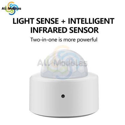 ZigBee 3.0 Human Motion Sensor Infrared Detector Smart Home PIR Motion Sensor Detector Security for Indoor or Outdoor Use