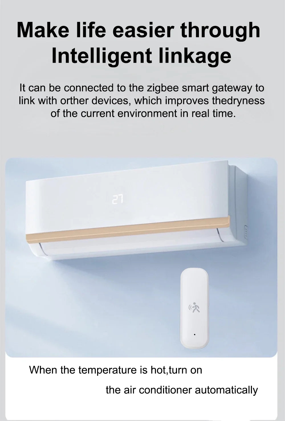 Zigbee 10G MmWave Radar Motion Sensor Human Detector with Illuminance Temperature Humidity Sensor Support Tuya Zigbee2MQTT