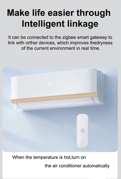 Zigbee 10G MmWave Radar Motion Sensor Human Detector with Illuminance Temperature Humidity Sensor Support Tuya Zigbee2MQTT