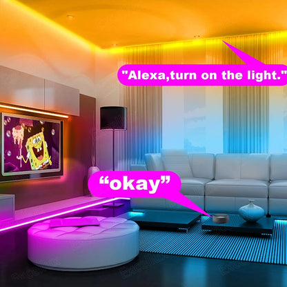 Nexdom™ Smart LED Strip – Fita LED RGB Zigbee/WiFi 5–20M