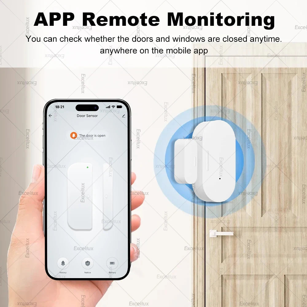 Zigbee 3.0 Door Window Sensor With Brightness/Vibration Sensor Smart Home Security Protection Alarm Door Open /Closed Detector