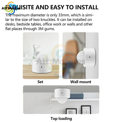 ZigBee 3.0 Human Motion Sensor Infrared Detector Smart Home PIR Motion Sensor Detector Security for Indoor or Outdoor Use