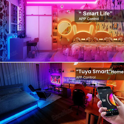 Nexdom™ Smart LED Strip – Fita LED RGB Zigbee/WiFi 5–20M