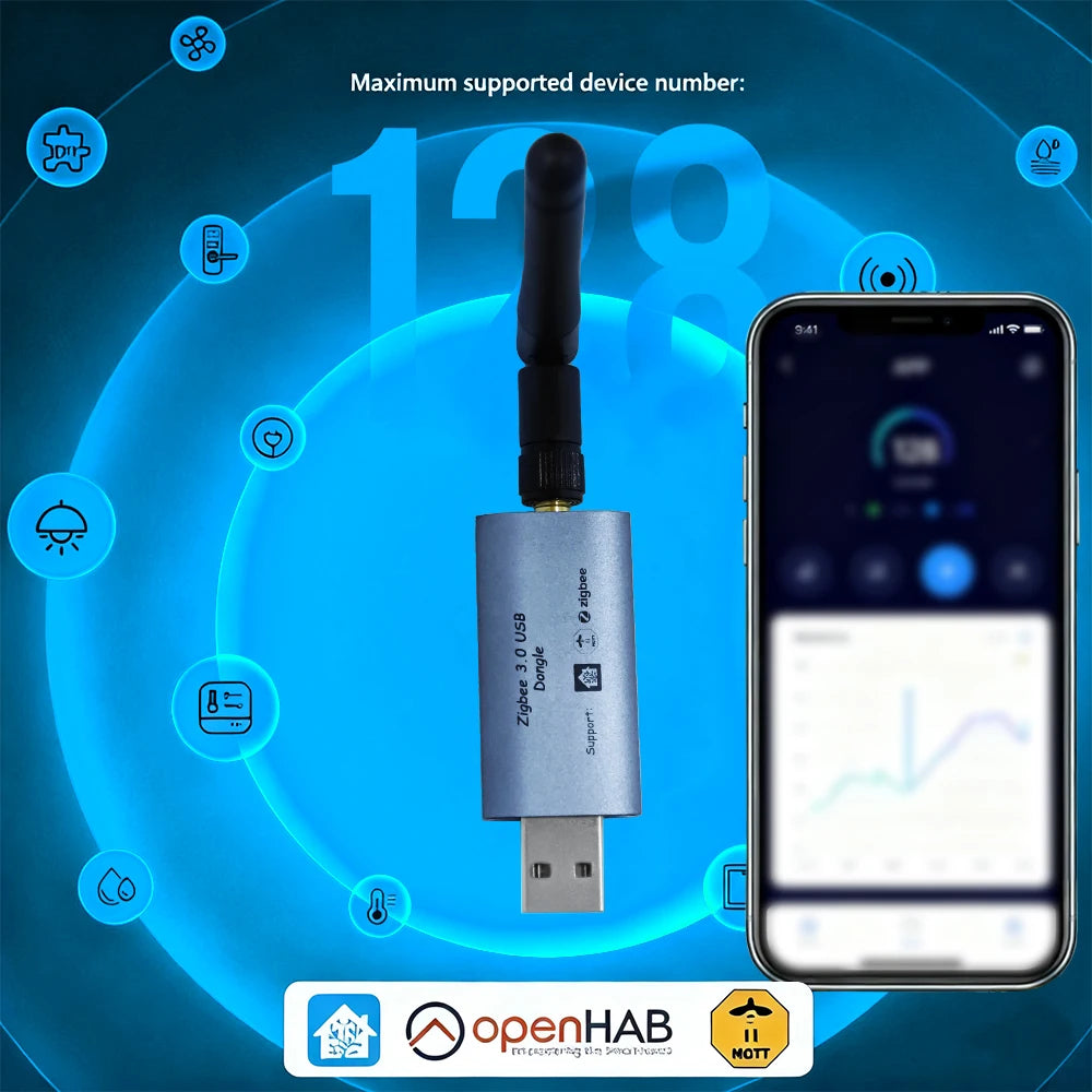 Zigbee  3.0 Dongle-E USB Dongle ZigBee Gateway Universal USB ZigBee Hub for Home Assistant Zigbee2MQTT
