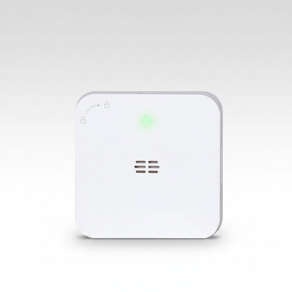 Nexdom Detetor de Monóxido de Carbono e Gás MOES ZigBee – Vista frontal fundo neutro premium