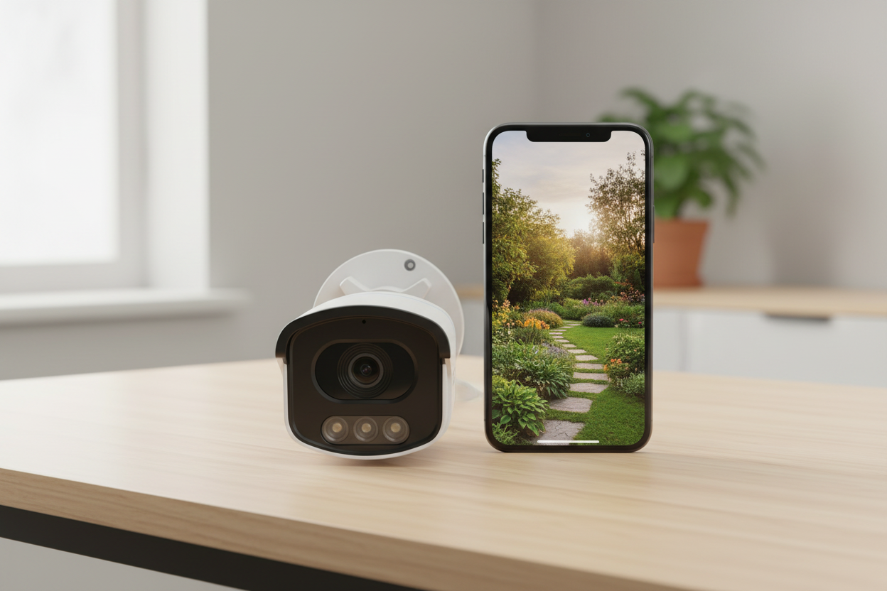 Nexdom Câmara Exterior ZOSI C186 4K – Feed ao vivo 4K via smartphone