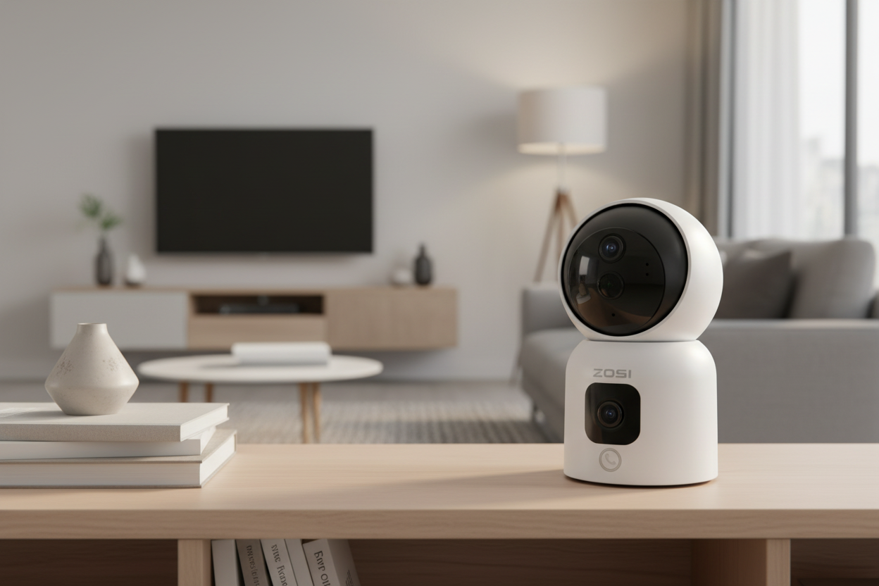 Nexdom Câmara Interior 360° ZOSI PTZ – Monitorização em sala de estar