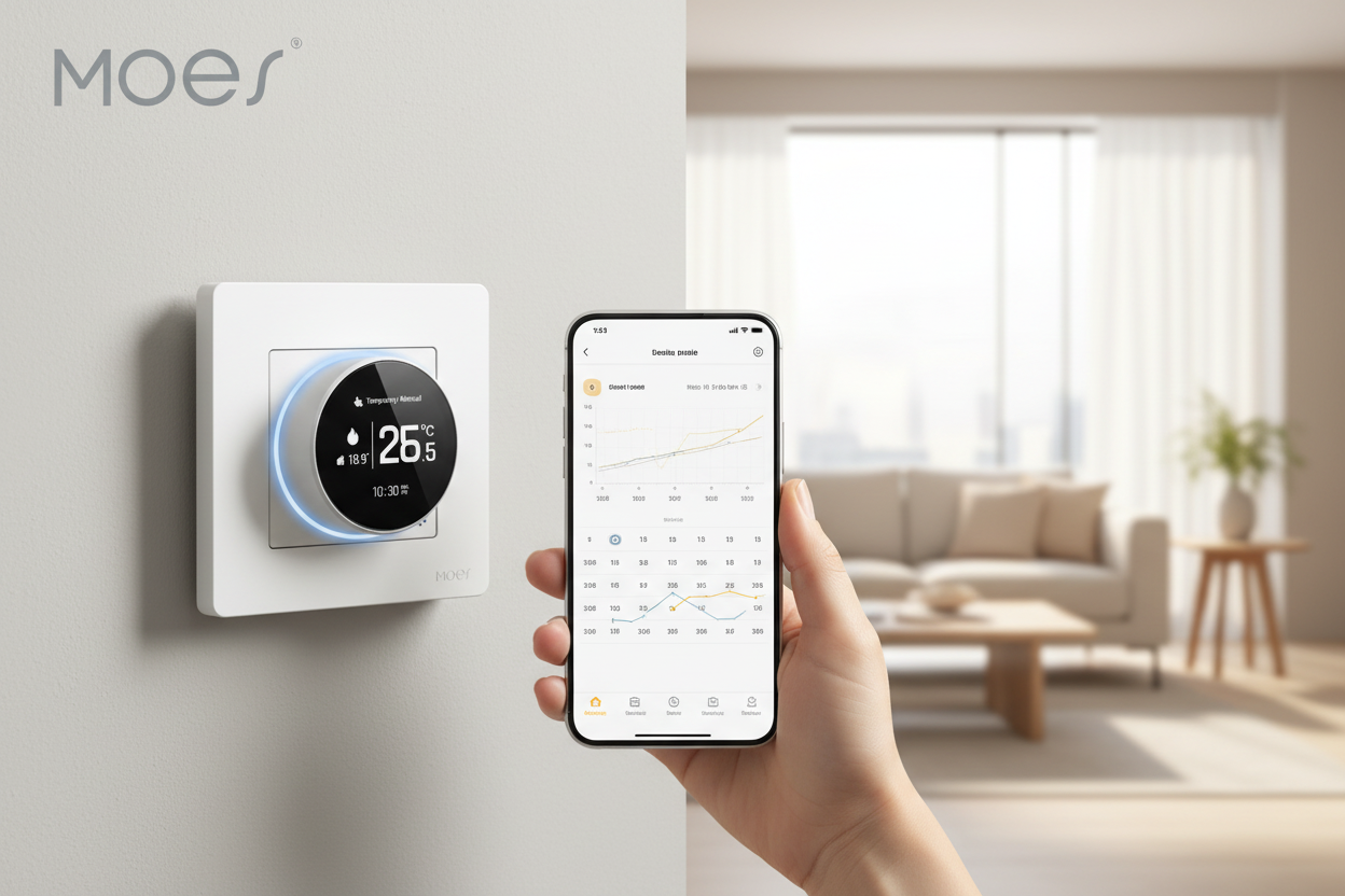 Nexdom Termostato Inteligente MOES ZigBee – Controlo via smartphone e programação horária