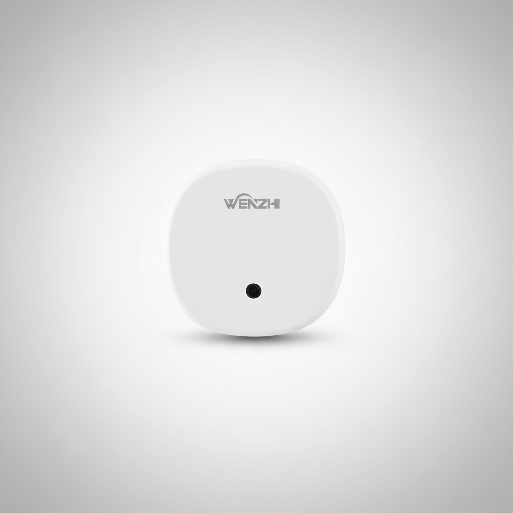 Nexdom Sensor de Presença MmWave ZigBee WiFi Tuya – Vista frontal fundo neutro premium