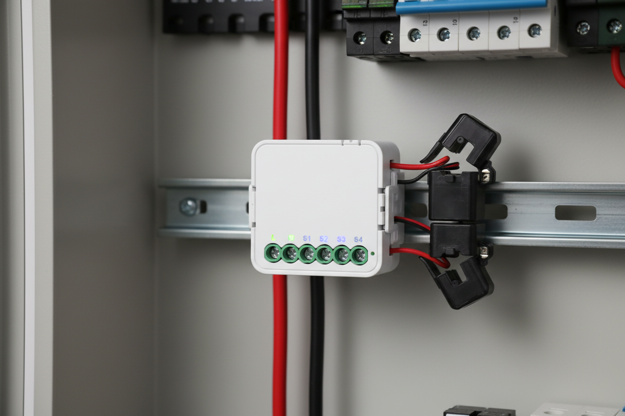 Nexdom Medidor de Energia WiFi Tuya 80A – Instalado em quadro elétrico DIN rail