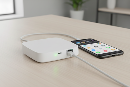 Nexdom Hub Gateway ZigBee com Fio MOES – Controlo via app Smart Life