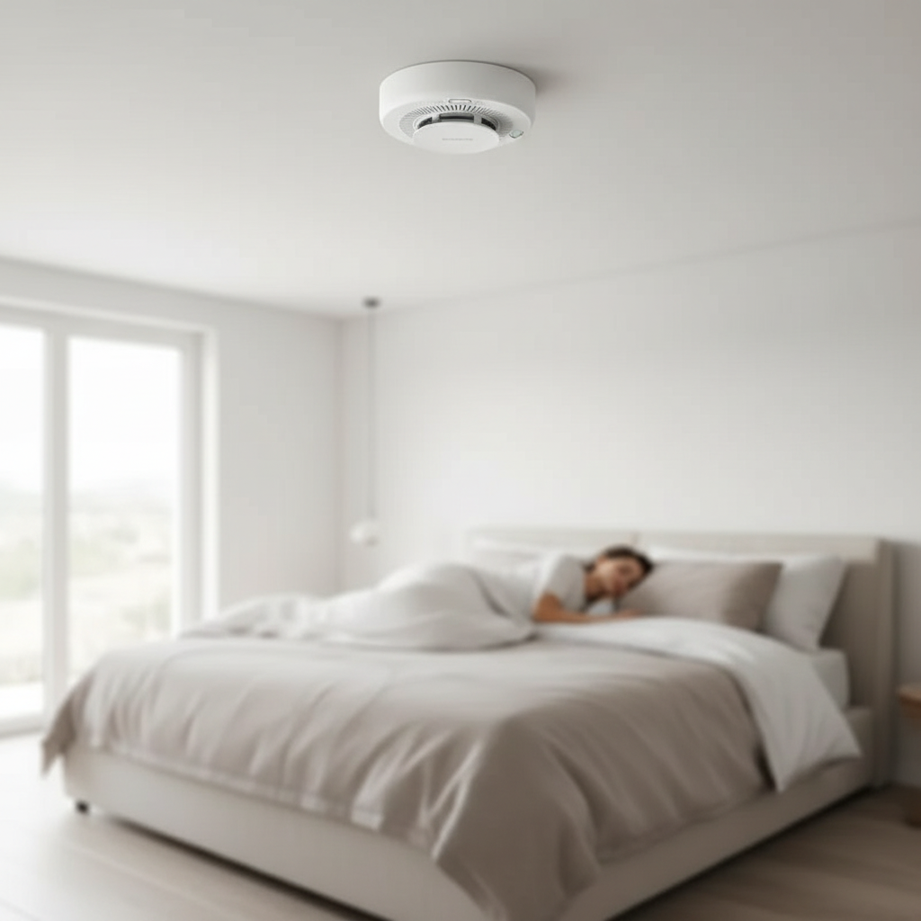 Nexdom Detetor de Fumo Aqara ZigBee 3.0 – Instalado no teto do quarto