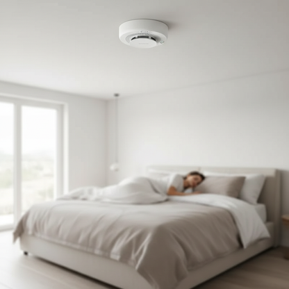 Nexdom Detetor de Fumo Aqara ZigBee 3.0 – Instalado no teto do quarto