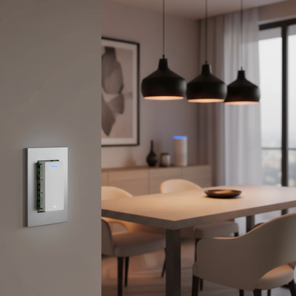 Nexdom Módulo Dimmer Inteligente MOES – Sala de jantar com controlo por voz Alexa