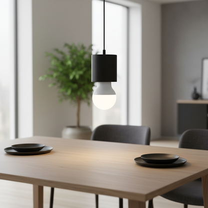 Nexdom Pack 8 Lâmpadas LED WiFi RGB E27 15W – Instalada em canàdeeiro de sala de jantar