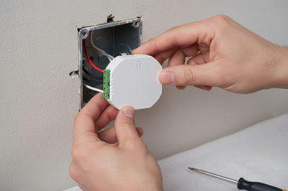 Nexdom Módulo Dimmer Inteligente MOES – Instalação na caixa de parede