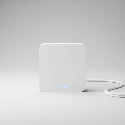 Nexdom Gateway Hub ZigBee 3.0 Tuya – Vista frontal fundo neutro premium