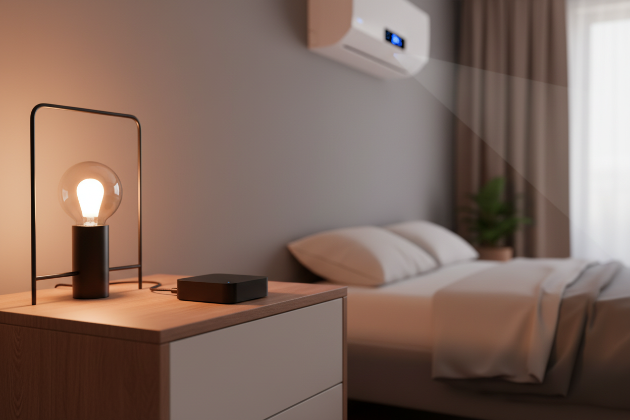 Nexdom Telecomando IR Universal ZigBee Tuya – Mesa de cabeceira controlo de AC em quarto