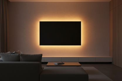 Nexdom Fita LED COB RGB ZigBee 3.0 USB – Backlight TV em sala de estar moderna