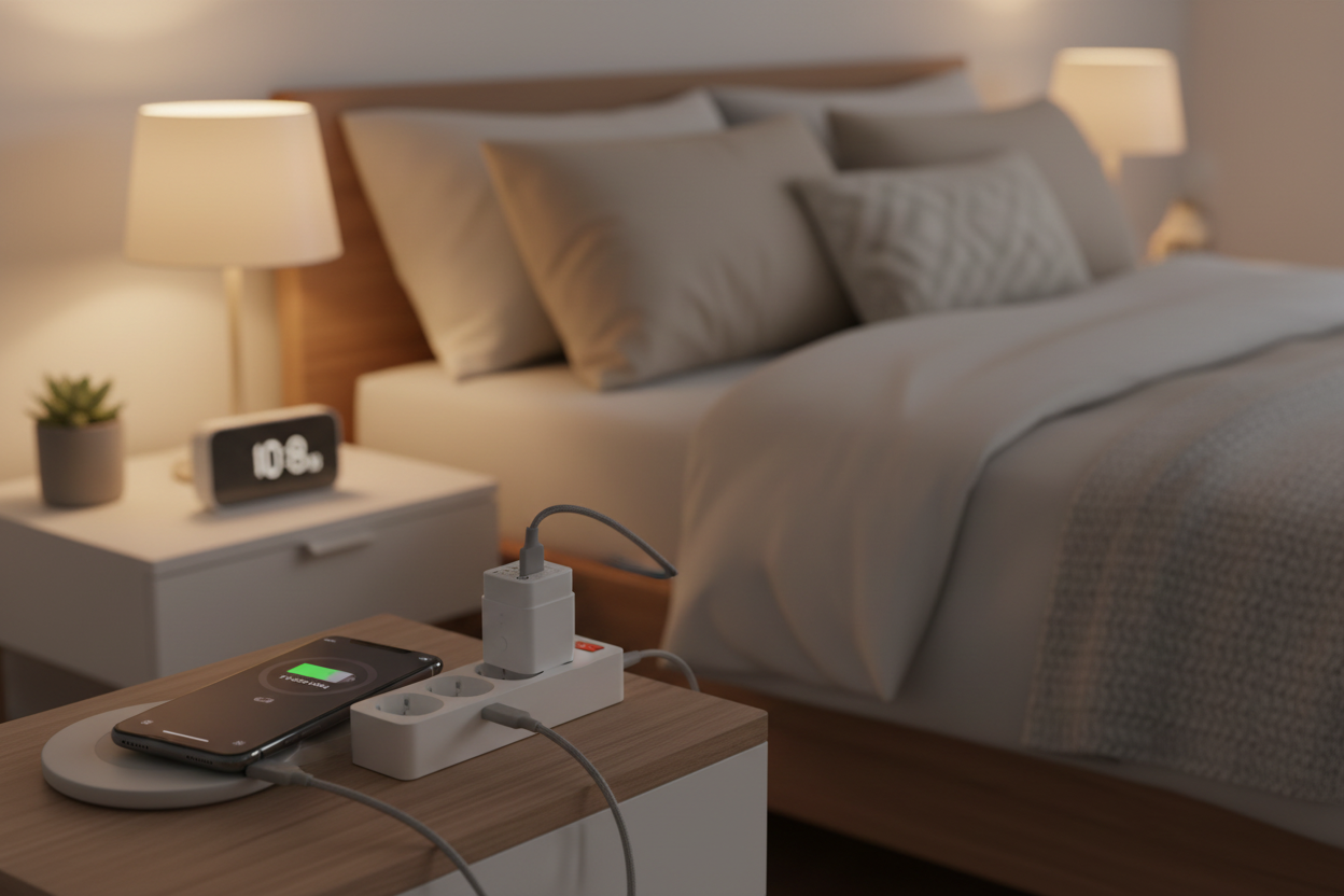 Nexdom Adaptador USB ZigBee SONOFF ZBMicro – Carregamento noturno automatizado em quarto