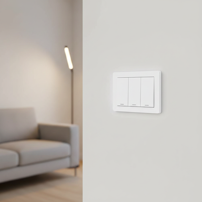 Nexdom Interruptor Inteligente MOES ZigBee – Instalado em sala de estar moderna