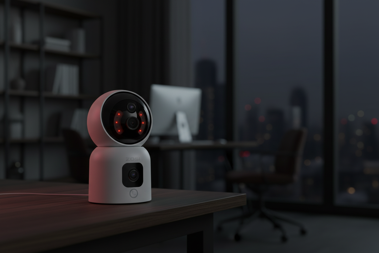 Nexdom Câmara Interior 360° ZOSI PTZ – Visão noturna IR em home office
