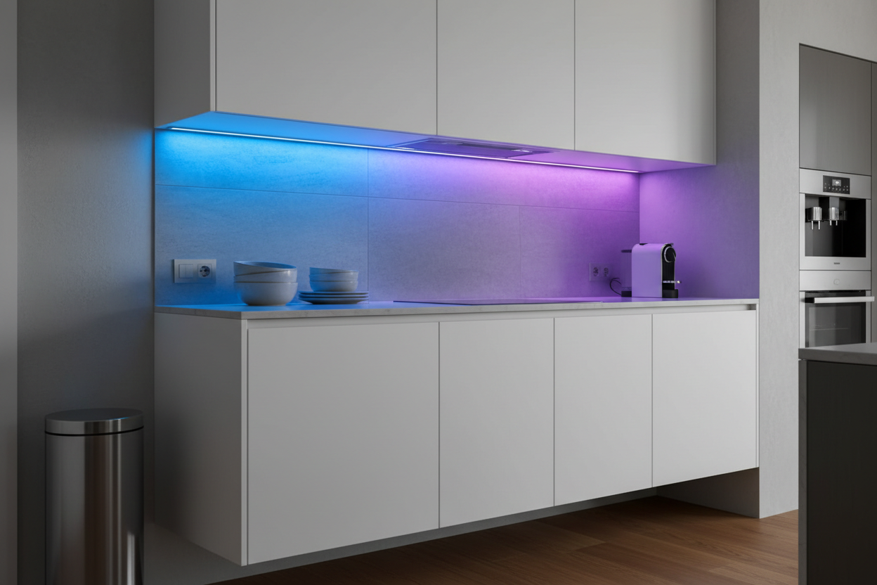Nexdom Fita LED COB RGB ZigBee 3.0 USB – Iluminação ambiente sob prateleira